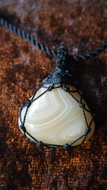 Show details for necklace with gemstone Picture of necklace with gemstone
